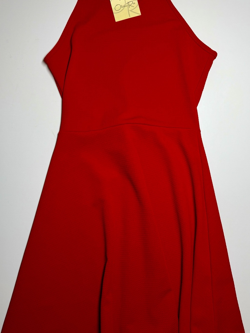 Olivia Rae NWT Red Sleeveless Fit & Flare Dress Women’s Small Knee Length Holida